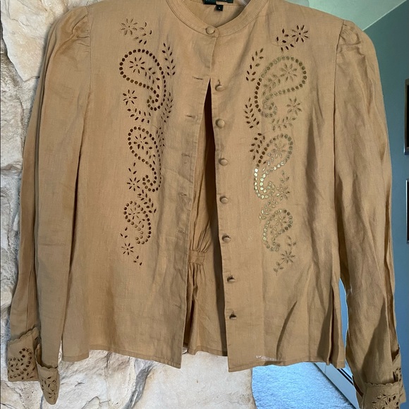 Ralph Lauren Tops - Ralph Lauren Women’s Small Linen Blouse